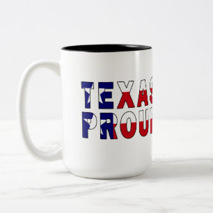 Texas Proud Flagga Två-Tonad Mugg