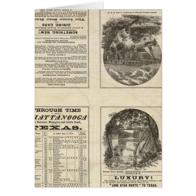 Texas Railroad 2 Hälsningskort (Framsidan)