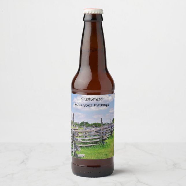 Texas Rails Vin-etikett Ölflaska Etikett (Framsida)