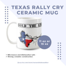 Texas Rally Cry Keramisk Mugg