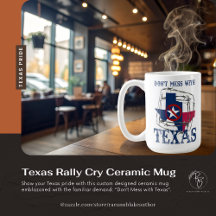 Texas Rally Gråter Ceramic Mugg