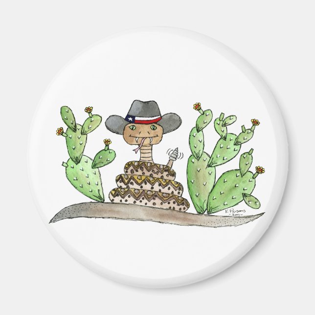 Texas Rattlesnake Magnet (Framsidan)