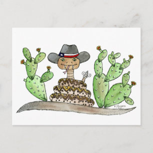 Texas Rattlesnake Vykort