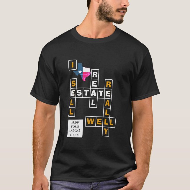TEXAS Realty Real Gods QR CODE T Shirt (Framsida)
