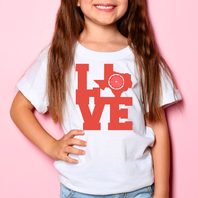 Texas Red Grapefruit Karta design T Shirt (Skapare uppladdad)