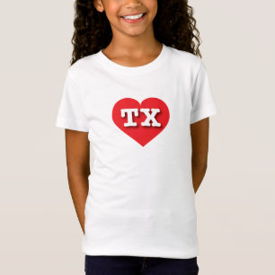 Texas Red Heart - I kärlek TX T Shirt