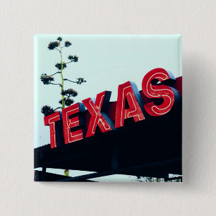 Texas Red Neon Ljus USA Knapp