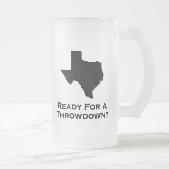Texas-Redo för en nedgång Frostat Ölglas (Höger)