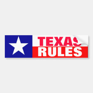 Texas regler bildekal