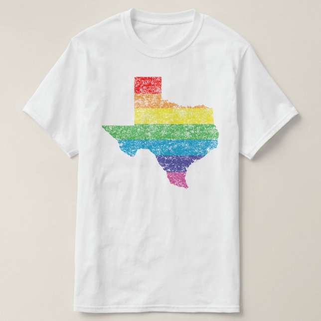 texas regnbåge t-shirt (Design framsida)
