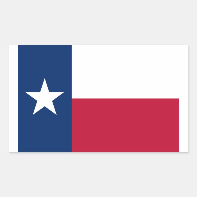Texas Rektangulärt Klistermärke (Framsida)