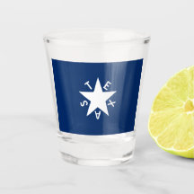 Texas Republic Flagga Shot Glass