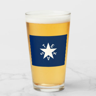 Texas Republiken Flagga Glass Kopp