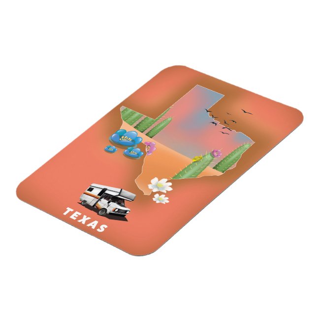 Texas-reseaffisch Magnet (Vänstra Sidan)