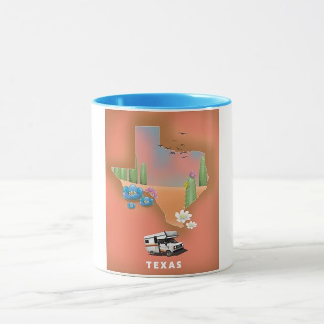 Texas-reseaffisch Mugg (Center)