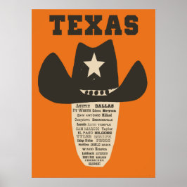 Texas-reseaffisch Poster