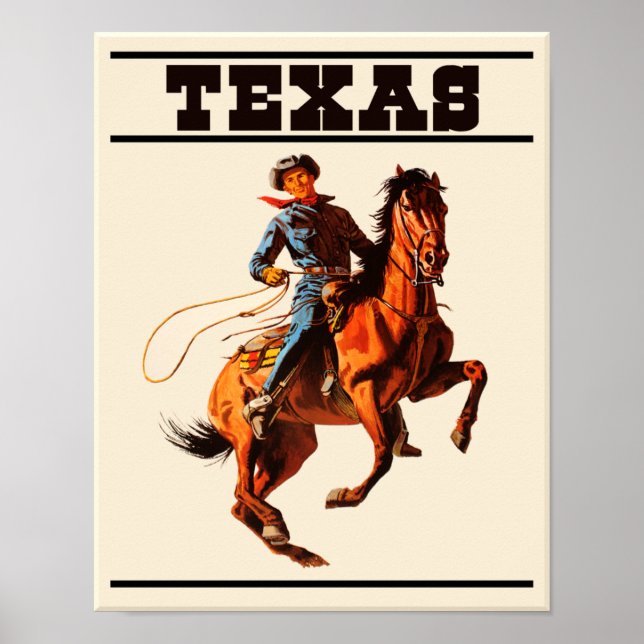 Texas-reseaffisch Poster (Framsidan)