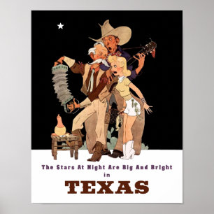 Texas-reseaffisch Poster