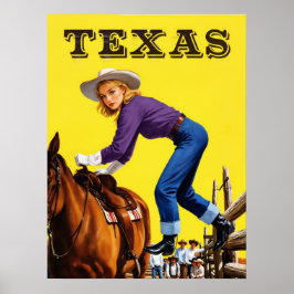 Texas Resemålning Plakat Poster