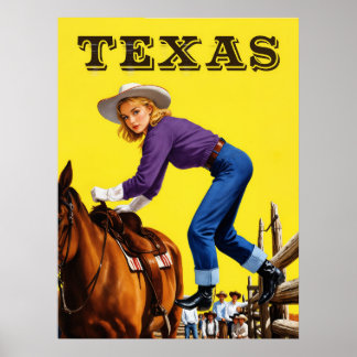 Texas Resemålning Plakat  Poster