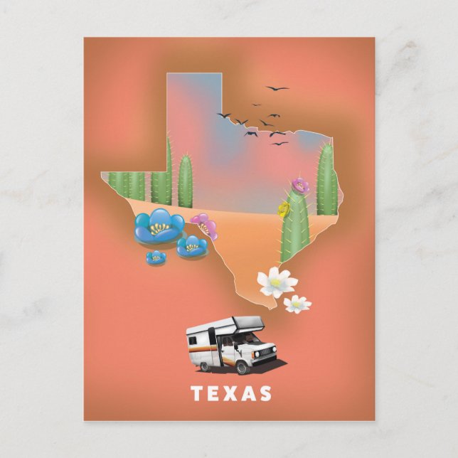 Texas resposter vykort (Framsida)