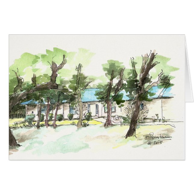 Texas reträtt OBS kort (Framsidan Horizontal)