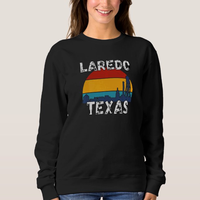 Texas Retro  Laredo Texas Minnessaker T Shirt (Framsida)