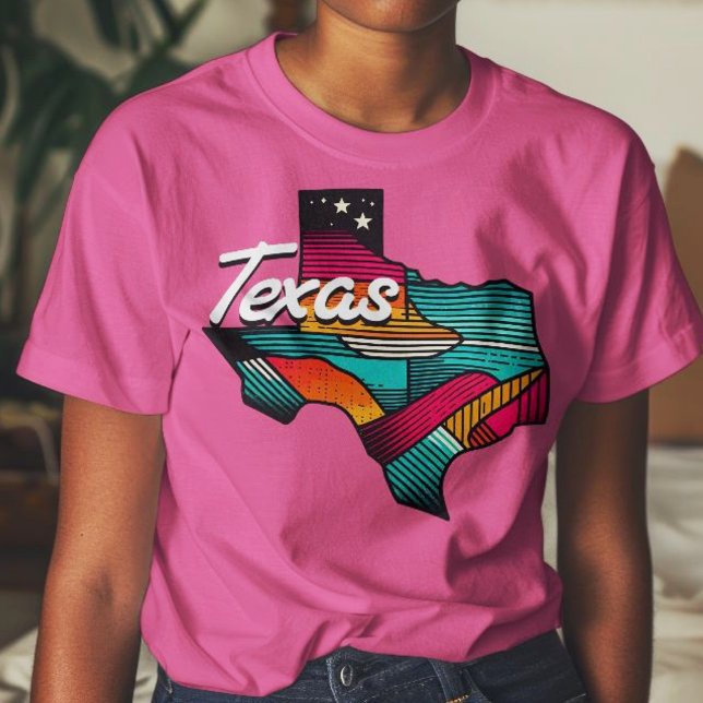 Texas Retro Sunset Lone Star State T Shirt (Texas Retro Sunset Lone Star State T-Shirt)
