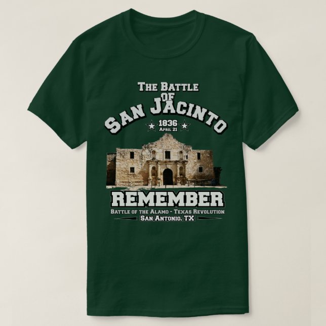 Texas Revolution San Jacinto T Shirt (Design framsida)