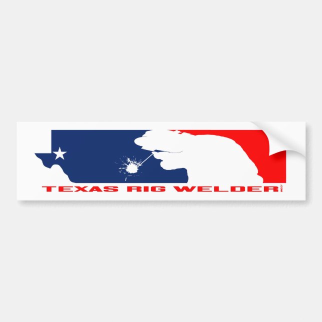 Texas Rig Welder 11x3 Bildekal (Framsidan)