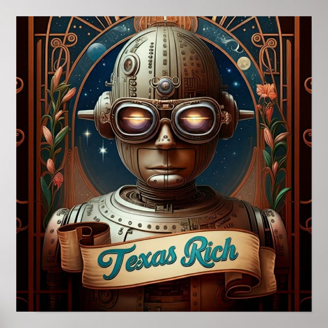 Texas Rik - Steampunk Visionary Poster (Framsidan)