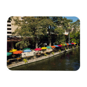 Texas, Riverwalk, middag på flodens kant Magnet