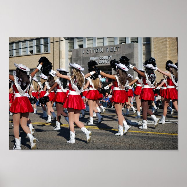 Texas Ro-festivalen Parad Marchers Poster (Framsidan)