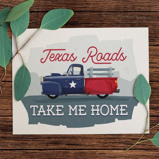 Texas Roads, ta mig hem Vykort (Skapare uppladdad)
