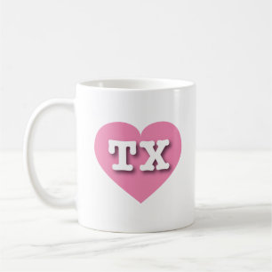 Texas Rosa Heart - I kärlek TX Kaffemugg