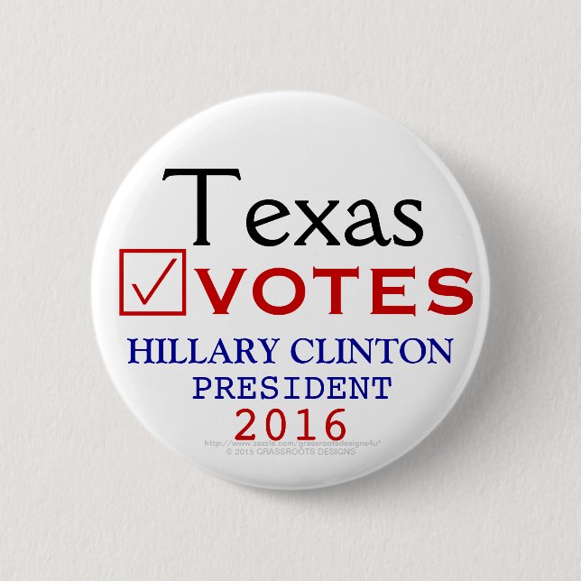 Texas röstar den Hillary Clinton presidenten 2016 Knapp (Framsida)