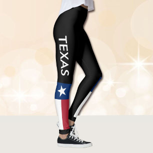 TEXAS: Rött vitt blått Lone Star State Leggings