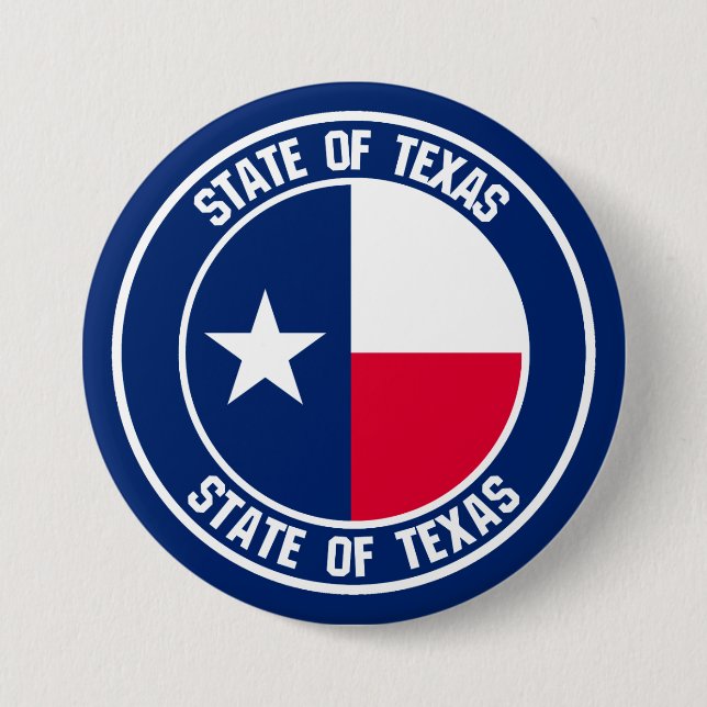 Texas Round Emblem Knapp (Framsida)