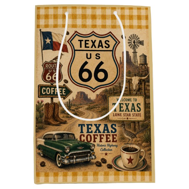 Texas Route 66 Lone Star Gaveväg (Framsidan)