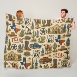 Texas Route 66 Mysiga Ranch Trail Fleecefilt