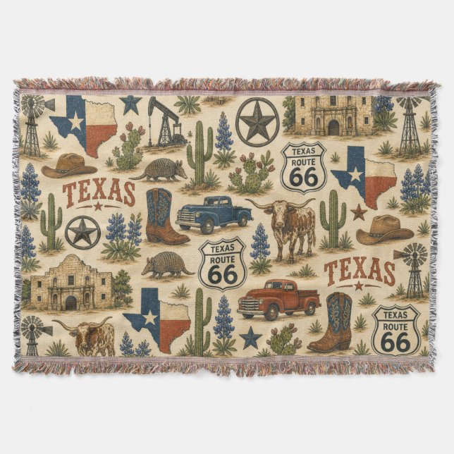 Texas Route 66 Trailside Comfort Filt (Framsidan)