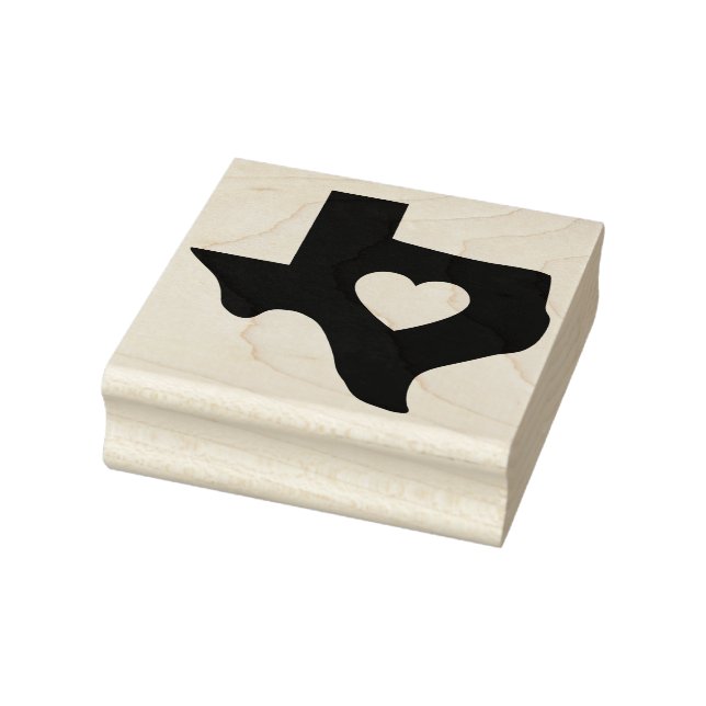 Texas Rubber Art Frimärke hjärta Stämpel (Stämpel)