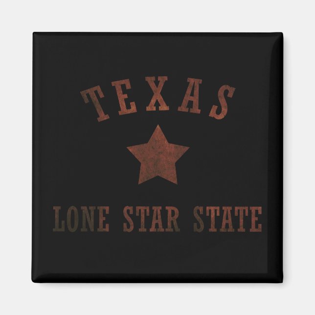 texas rustik vild westerna stil mönster magnet (Framsidan)