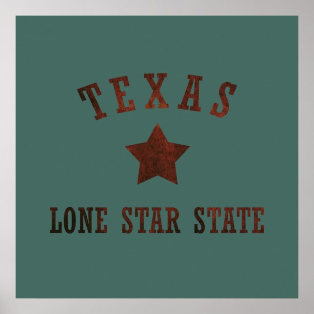 texas rustik vild westerna stil mönster poster (Framsidan)