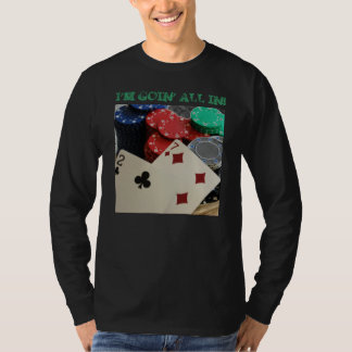 Texas rymmer dem pokerdesignskjortan t-shirt