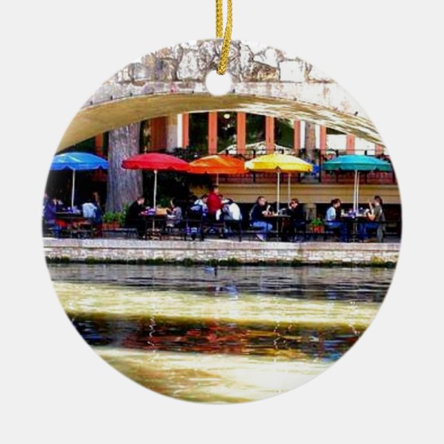 TEXAS - SAN ANTONIO 2 JULGRANSPRYDNAD KERAMIK (Framsidan)