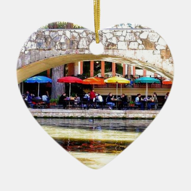 TEXAS - SAN ANTONIO 2 JULGRANSPRYDNAD KERAMIK (Framsidan)