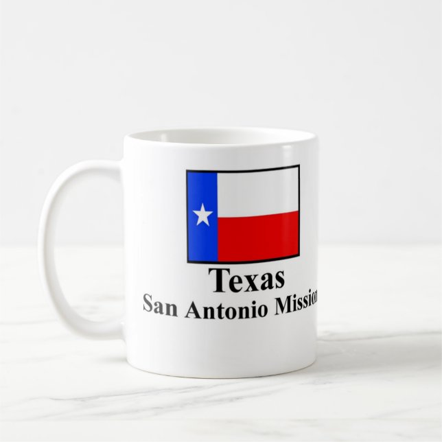 Texas San Antonio beskickningmugg Kaffemugg (Vänster)