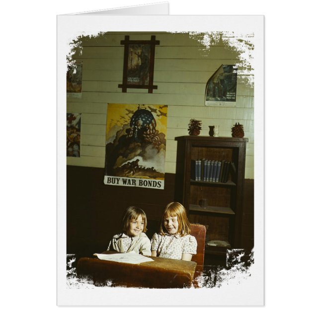 Texas School Girls Hälsningskort (Framsidan)