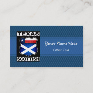 Texas Scottish American Anpassningsbar Affärskorts Visitkort